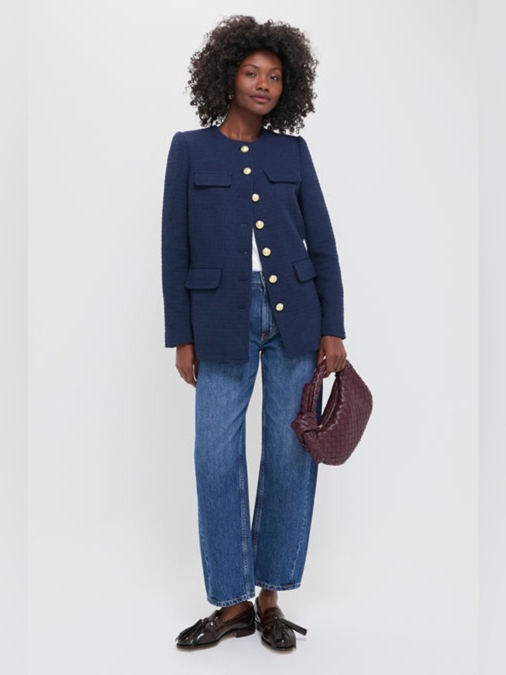 Tuckernuck Pomander Place Navy Tweed Jennings Jacket